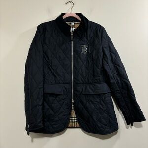 Burberry navy quilted ongar jacket XL nwt